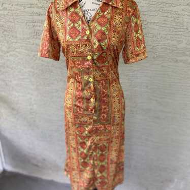 VTG 70s Funky Unique Dress - image 1