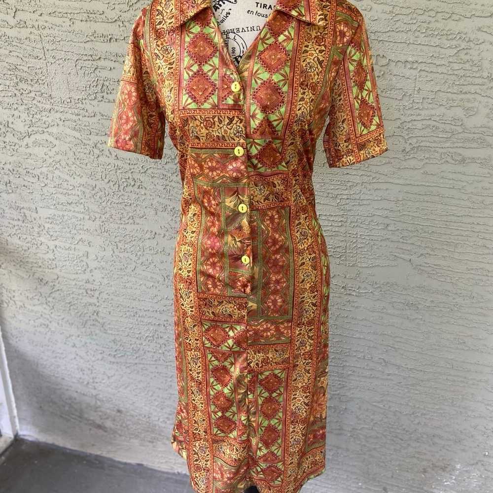 VTG 70s Funky Unique Dress - image 2