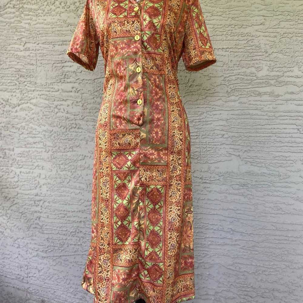 VTG 70s Funky Unique Dress - image 3