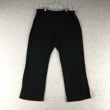 Vintage Chicos Pants Womens 3 Pull On Chino Black… - image 1