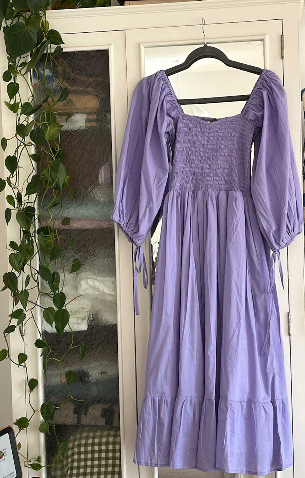 Honeydove Vintage Smocked puff sleeve dress (XS) … - image 1