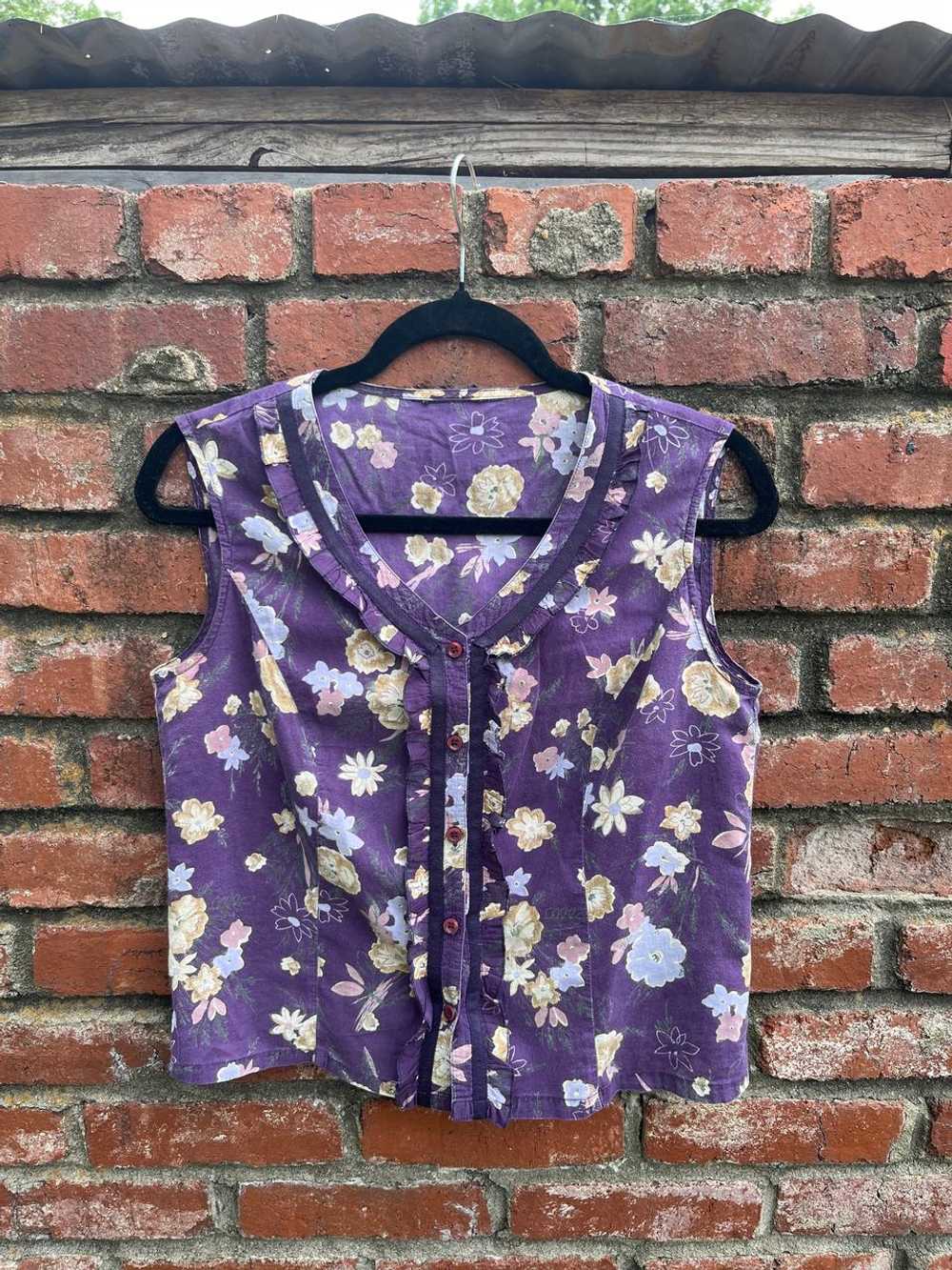 Painterly floral tank (Unlisted) | Used, Secondha… - image 3