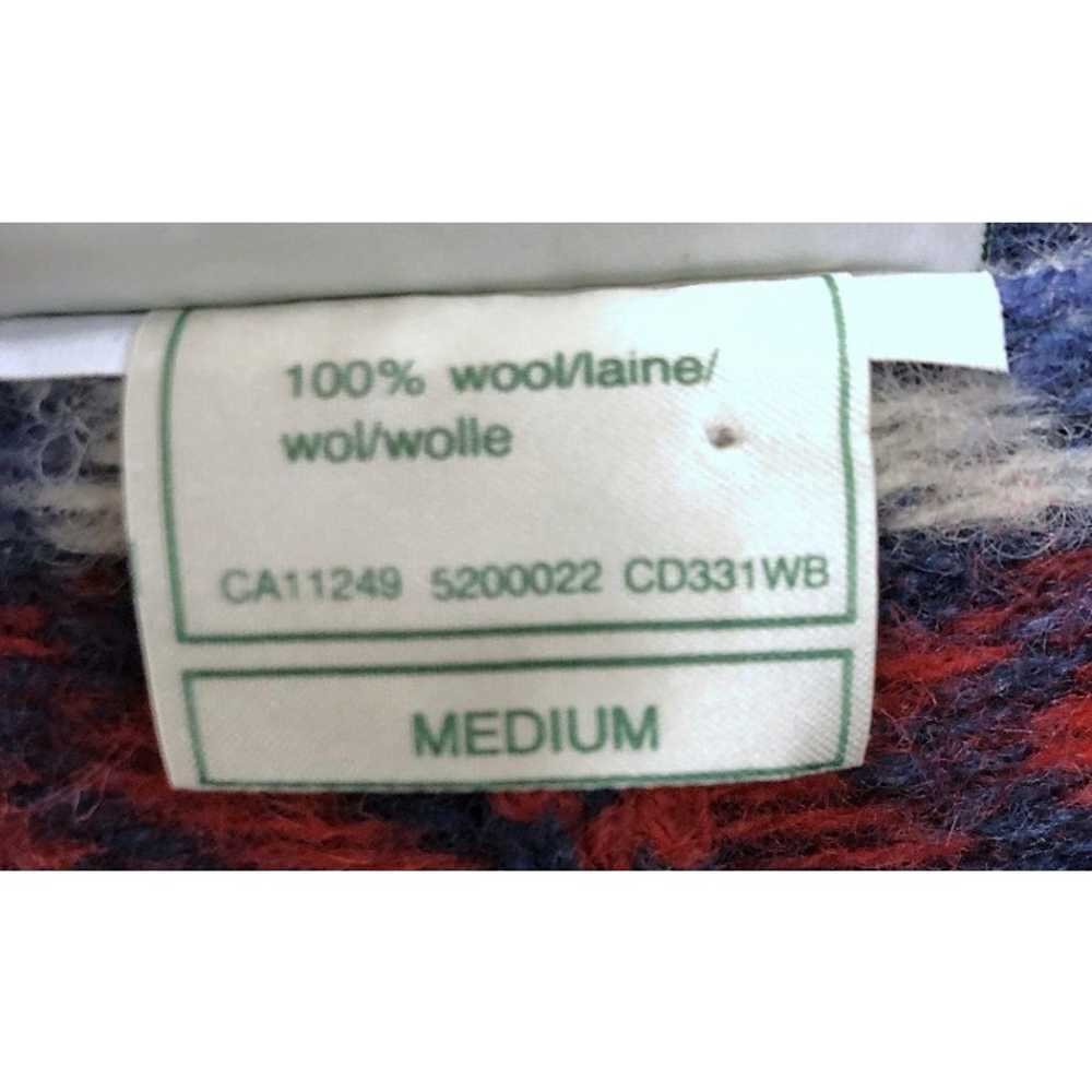 Laura Ashley vintage cardigan wool, blue red, whi… - image 6