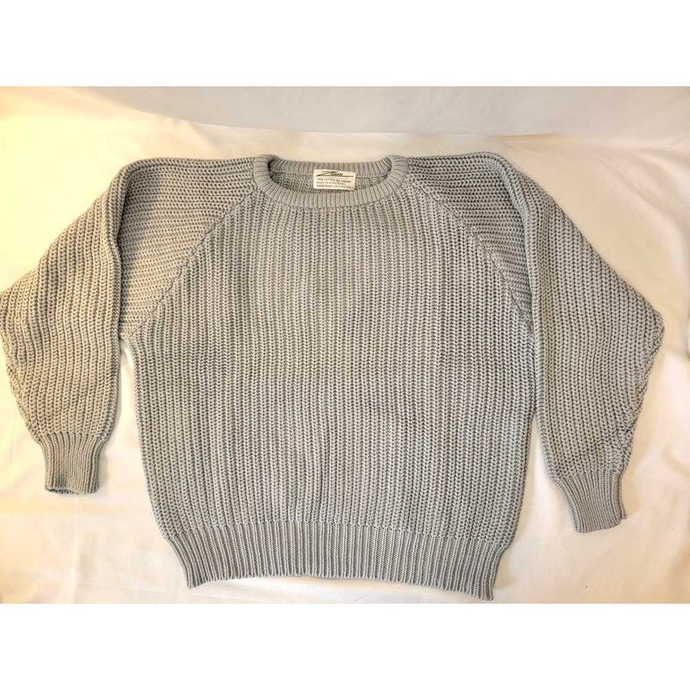 Vintage ZORAN Sweater Gray Size Medium Thick Boxy… - image 4