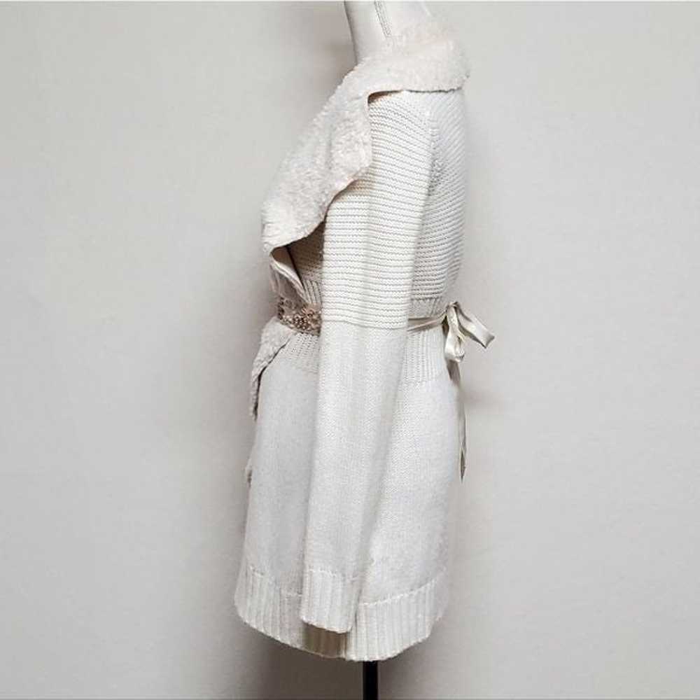 Vintage Brioche Off-White Knit Faux Fur Ultrasued… - image 9