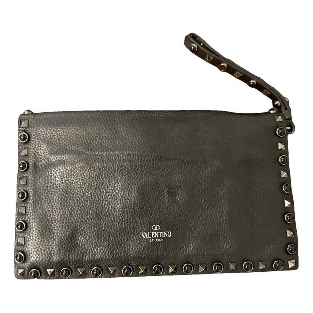 Valentino Garavani Rockstud leather clutch bag - image 1