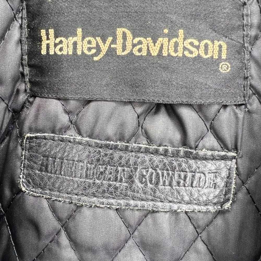 Harley Davidson 1970s Vintage Womans M Heavy Leat… - image 9