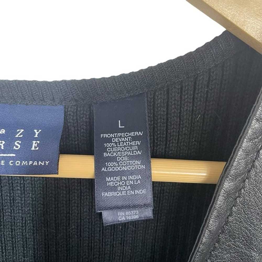 VINTAGE Liz Claiborne Leather Sleeveless Vest in … - image 6