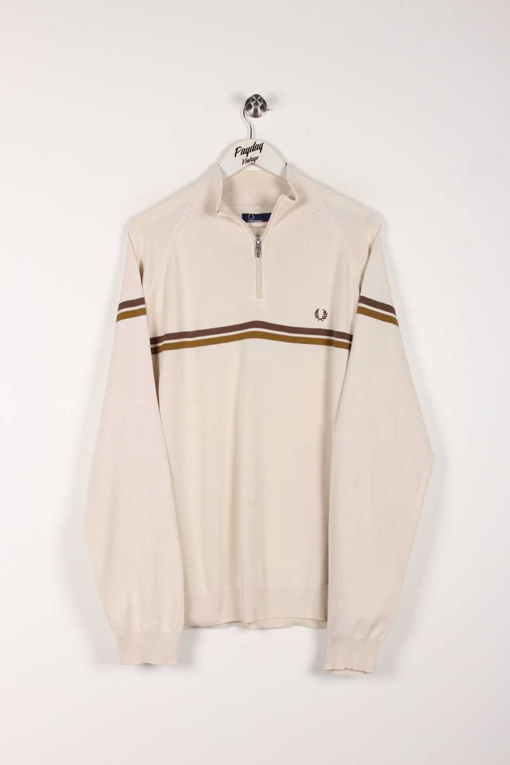 Fred Perry 1/4 Zip Sweatshirt XL - image 1