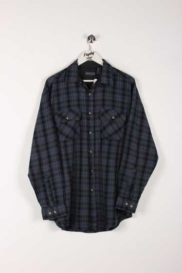 90's Plaid Flannel Shirt XL
