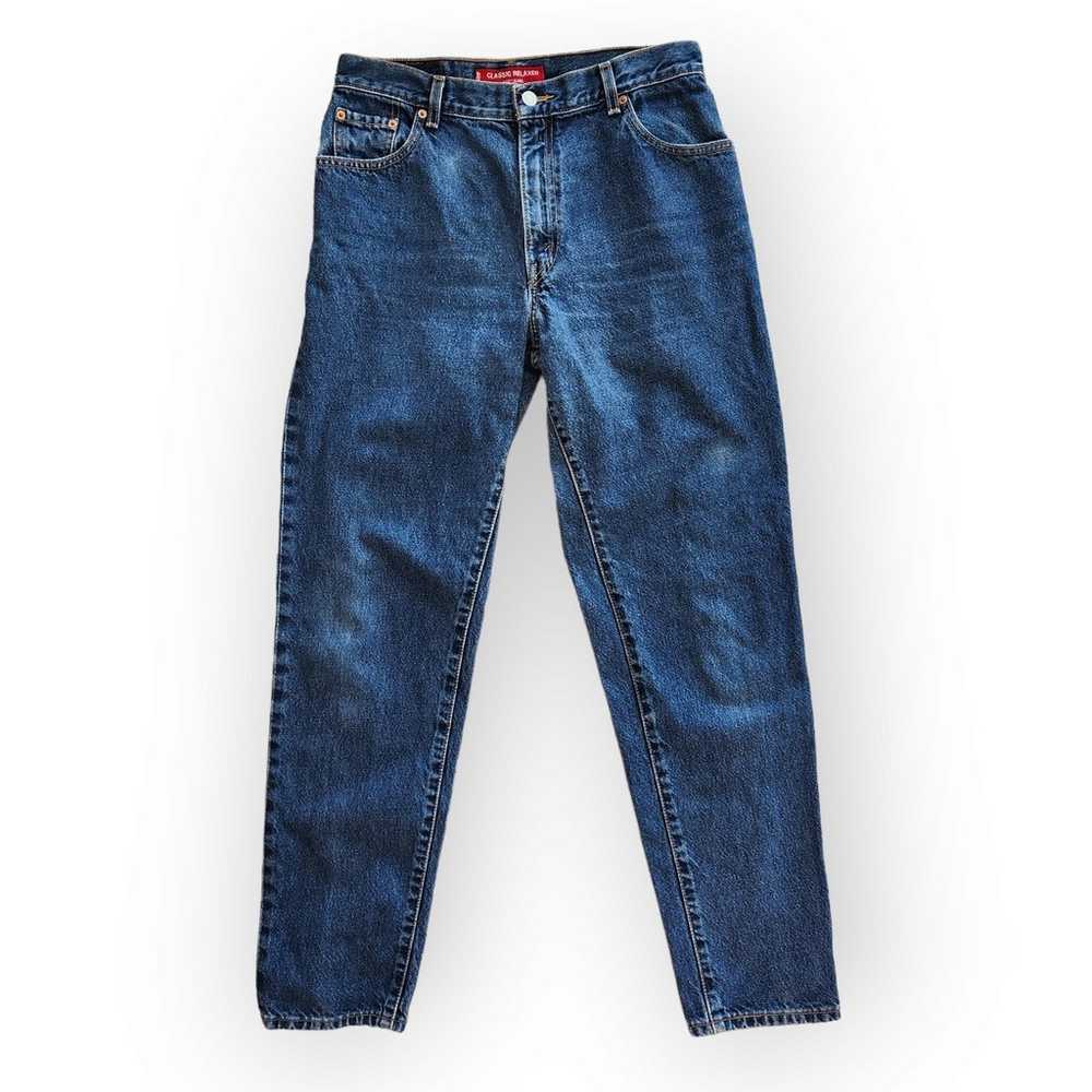 Vintage Levis Jeans Dark Wash High Waisted Classi… - image 1