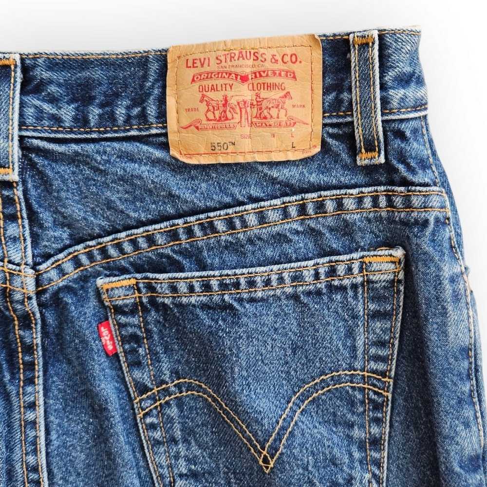 Vintage Levis Jeans Dark Wash High Waisted Classi… - image 7