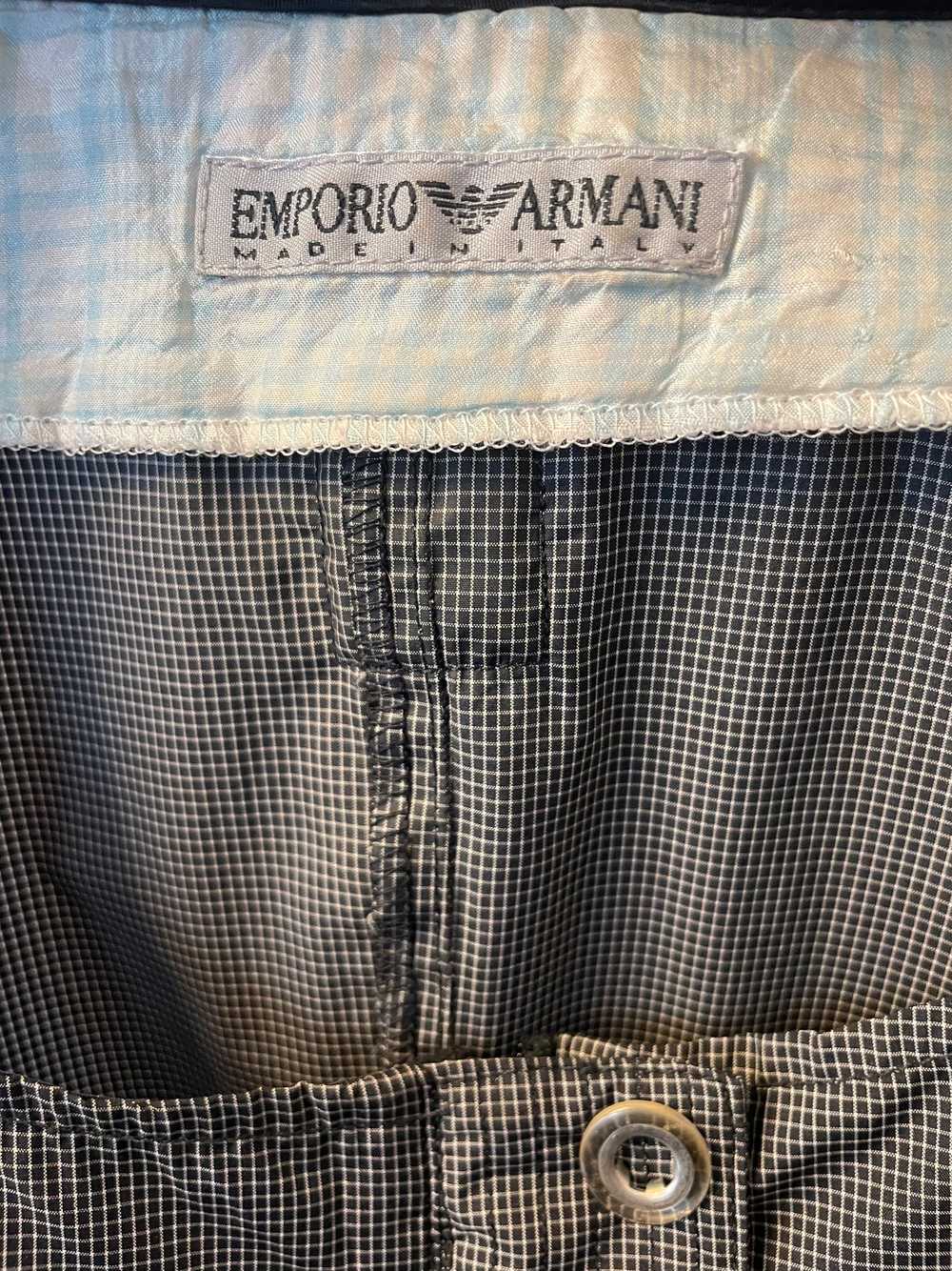 Emporio Armani 90's nylon grey A-line dress - image 7