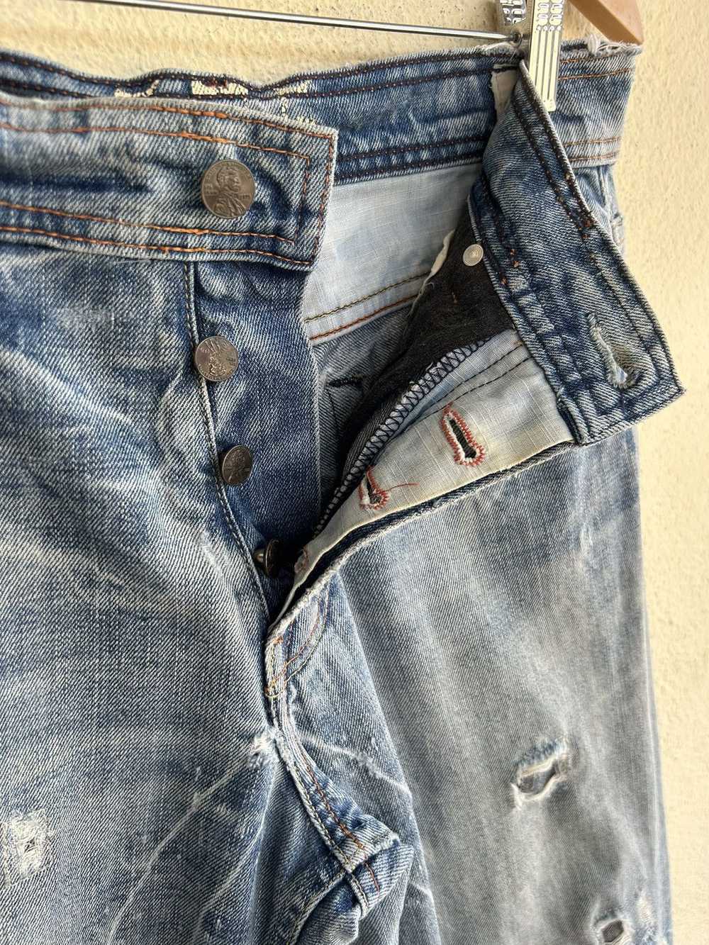 575 × Distressed Denim × Made In Usa 575 Trashed … - image 11