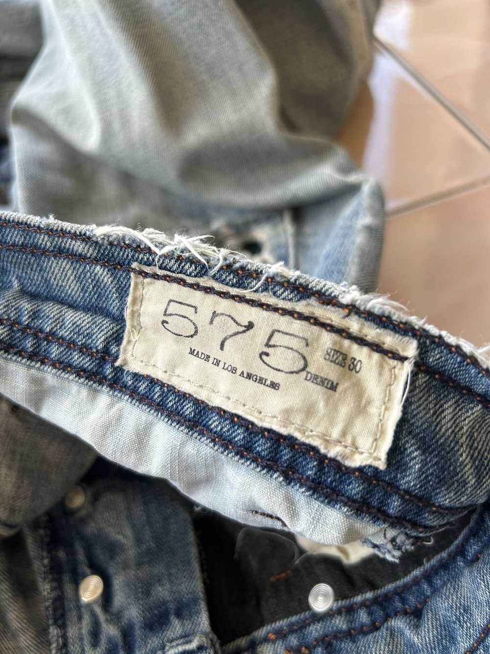 575 × Distressed Denim × Made In Usa 575 Trashed … - image 6