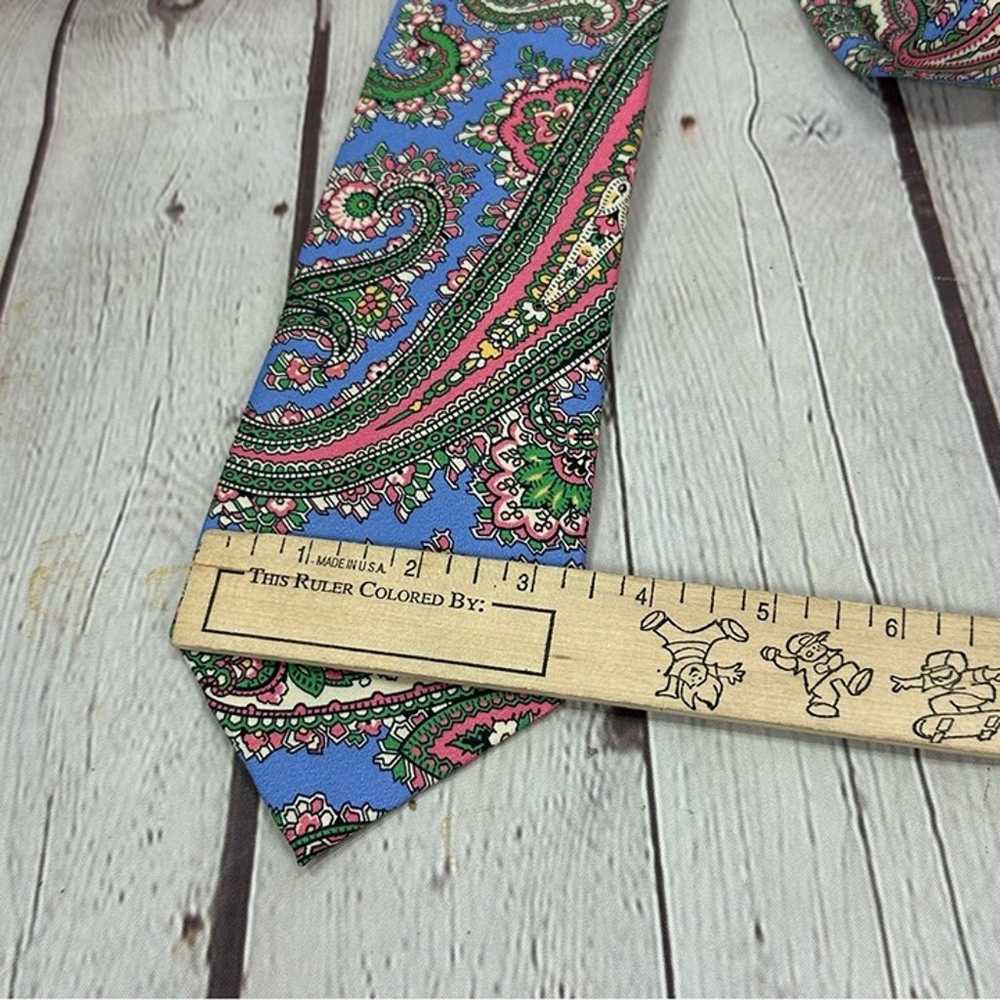 vintage polo ralph lauren pastel paisley silk tie… - image 2