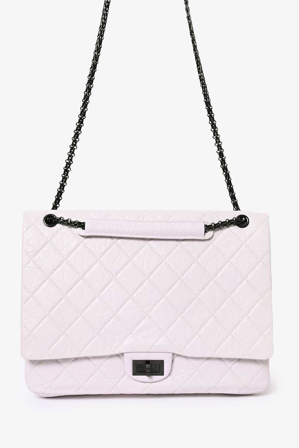 Pre-Loved Chanel™ 2008/9 Grey Leather Quilted 2.5… - image 1