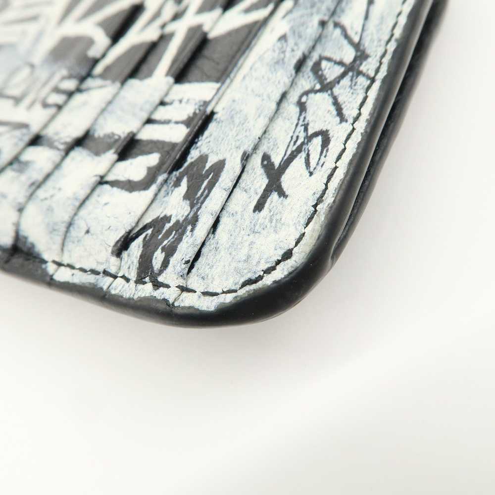 BALENCIAGA Leather Graffiti Fragment Case Coin Ca… - image 9