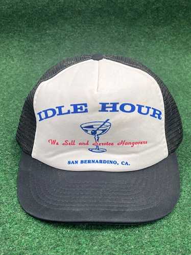 Rare × Trucker Hat × Vintage 90s Idle Hour Trucker
