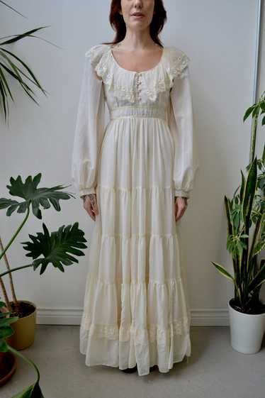 Ruffle Gunne Sax Gown - image 1