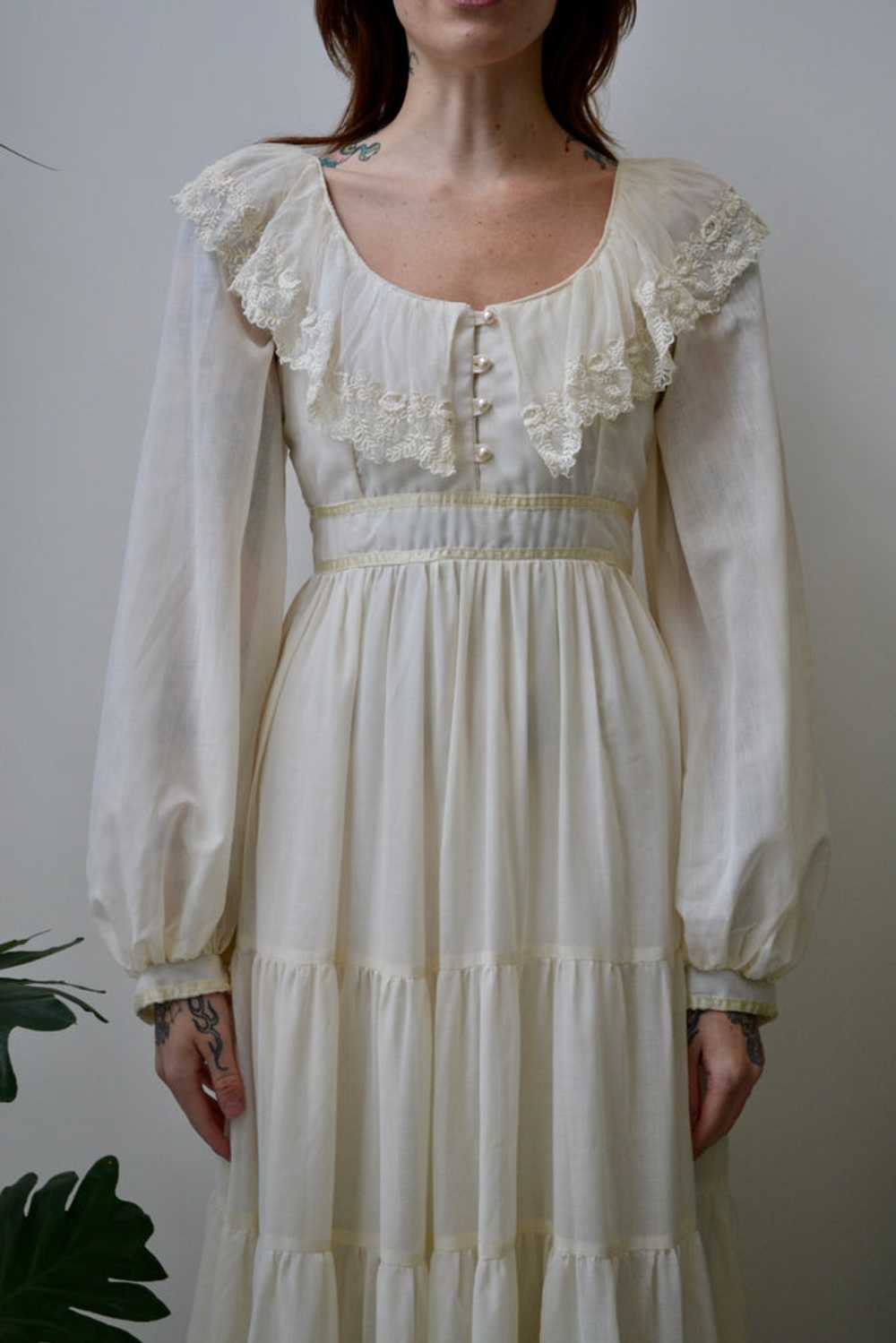 Ruffle Gunne Sax Gown - image 2