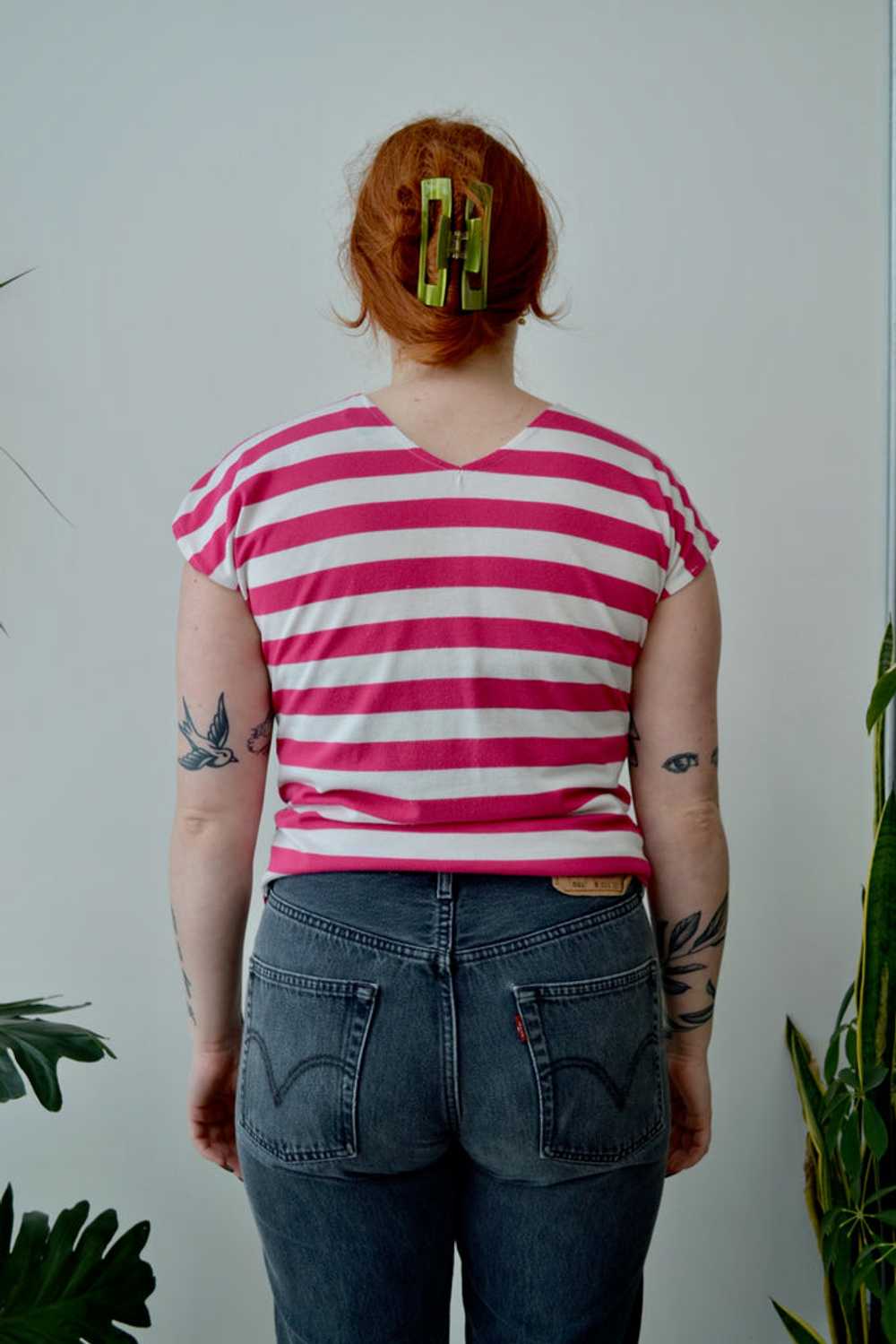 Eighties Striped Summer Tee - image 2