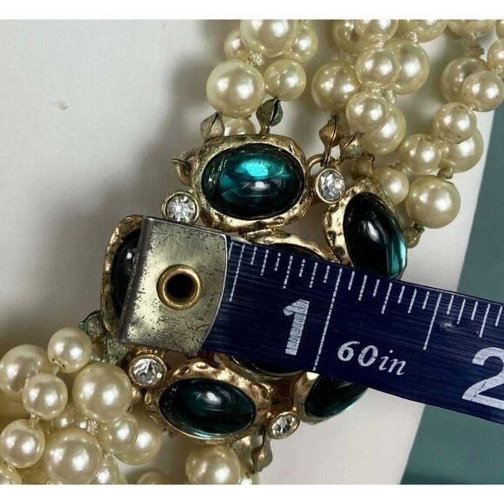 Kenneth Jay Lane KJL Multi Strand Pearl Torsade N… - image 2