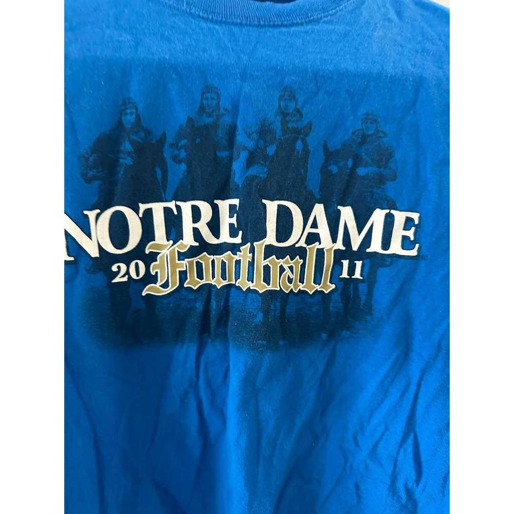 Notre Dame Football Tee 2011 Adidas The Shirt Sho… - image 3