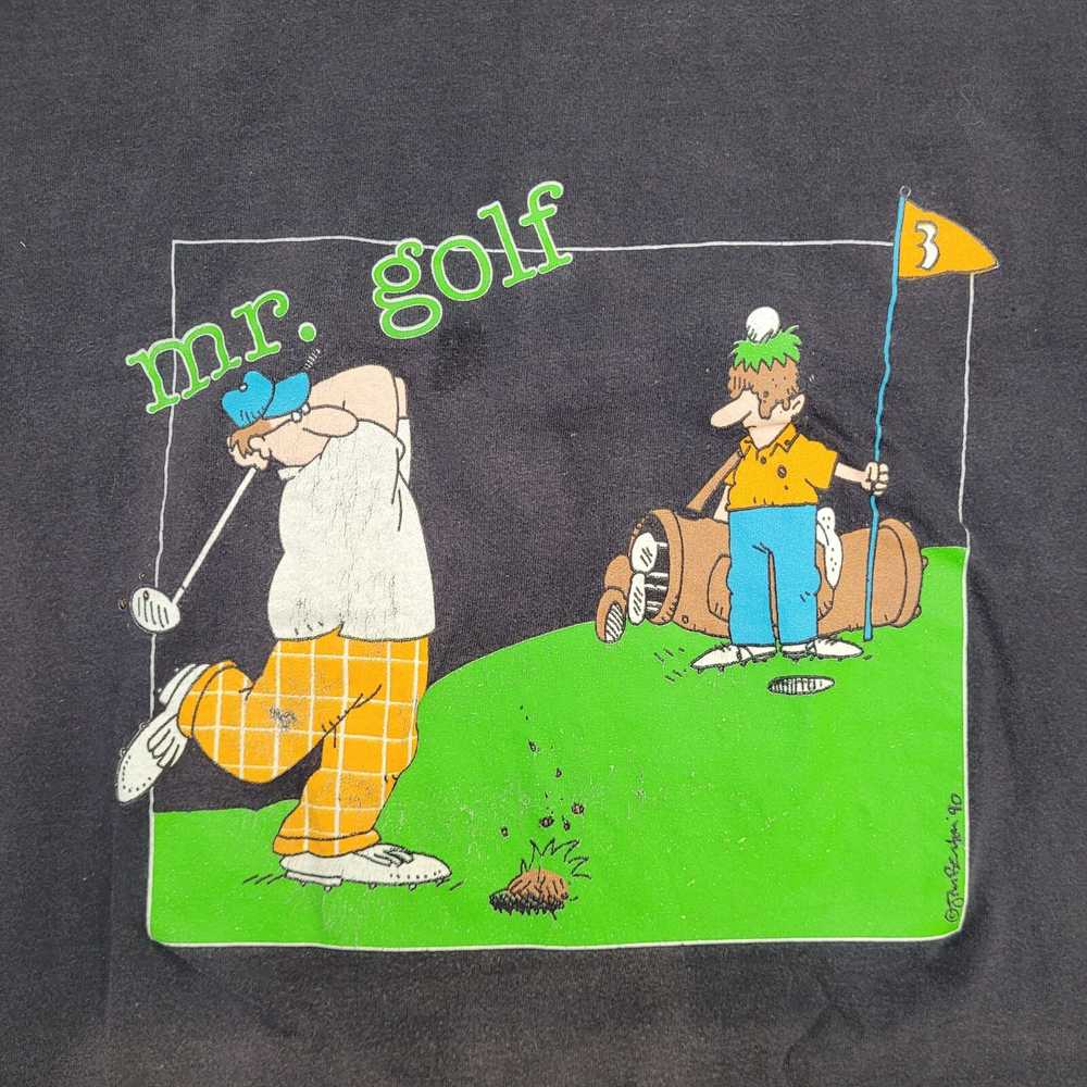 Vintage Vintage Funny Golfing Shirt Large 21x25 B… - image 10