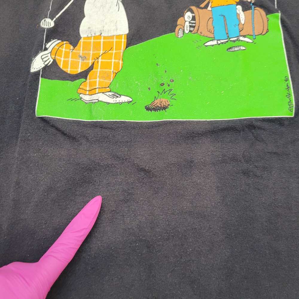 Vintage Vintage Funny Golfing Shirt Large 21x25 B… - image 5