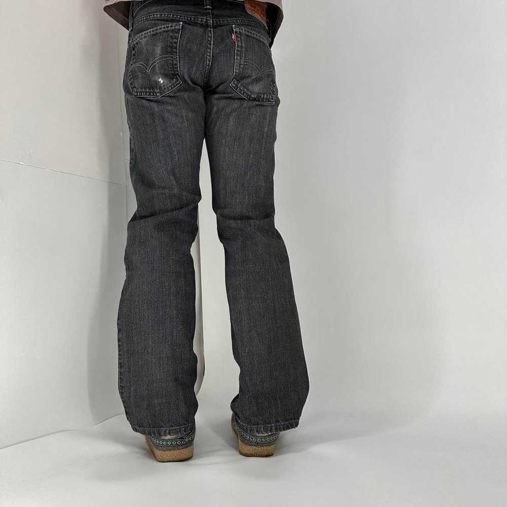 Y2K Levi’s Black 514 Straight Jeans.  Faded fit m… - image 4