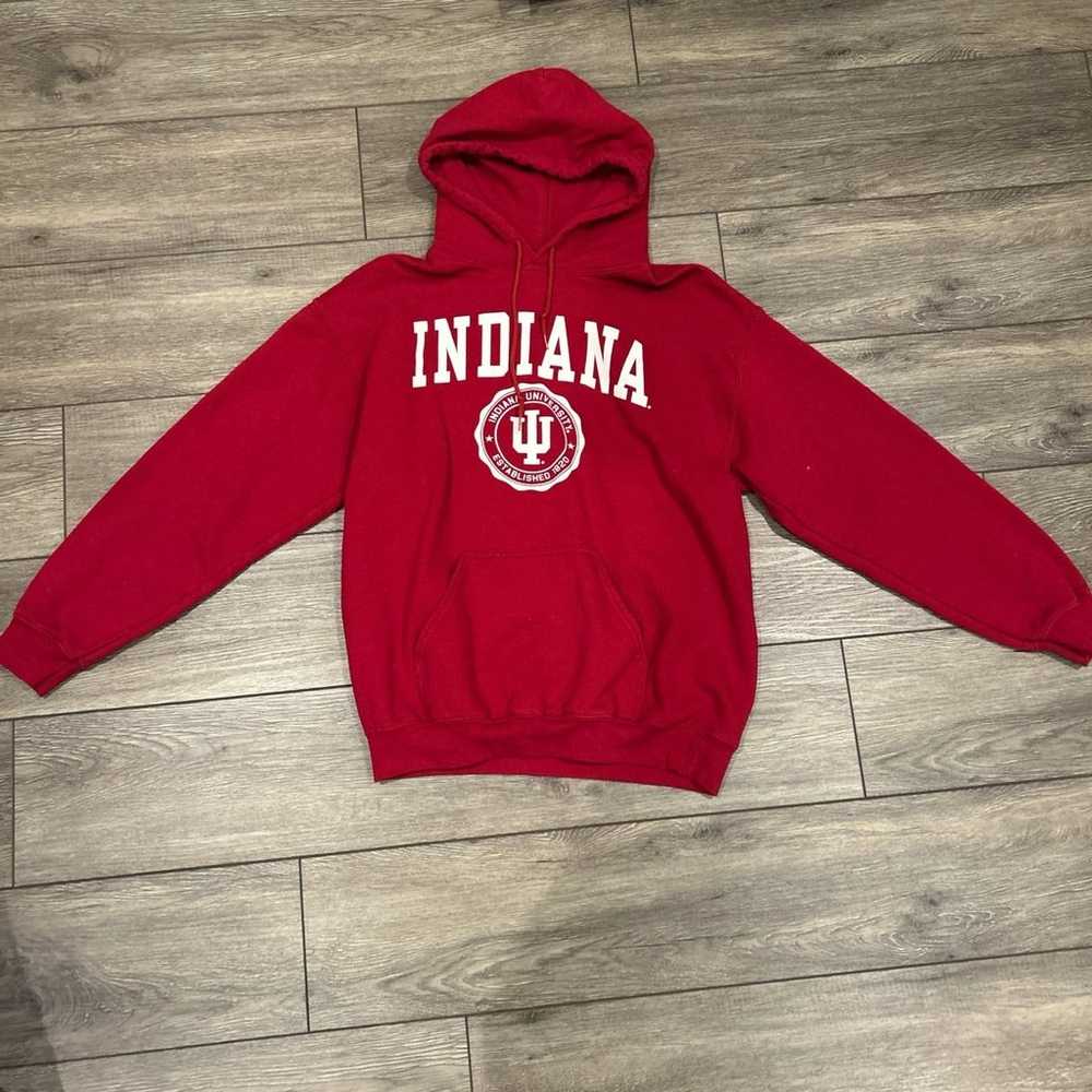 indiana university red hoodie - image 1