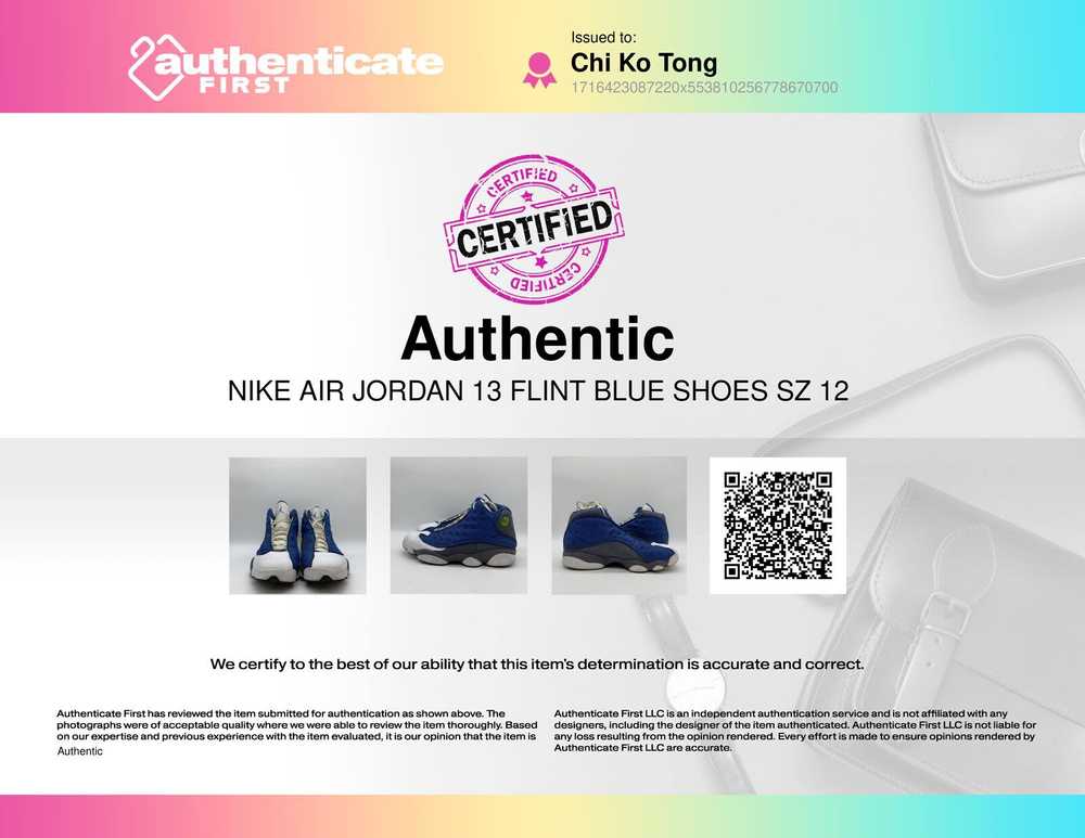 Nike Air Jordan 13 Flint Blue Athletic Shoe Men 12 - image 8