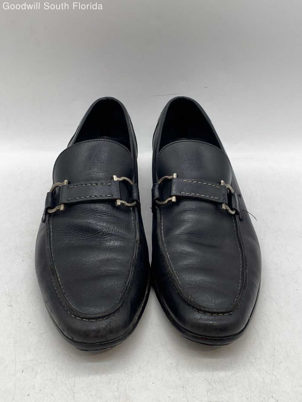 Authentic Salvatore Ferragamo Mens Black Shoes Si… - image 3