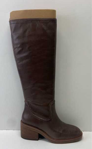 Vince Camuto Selpisa Brown Leather Riding Boots Si