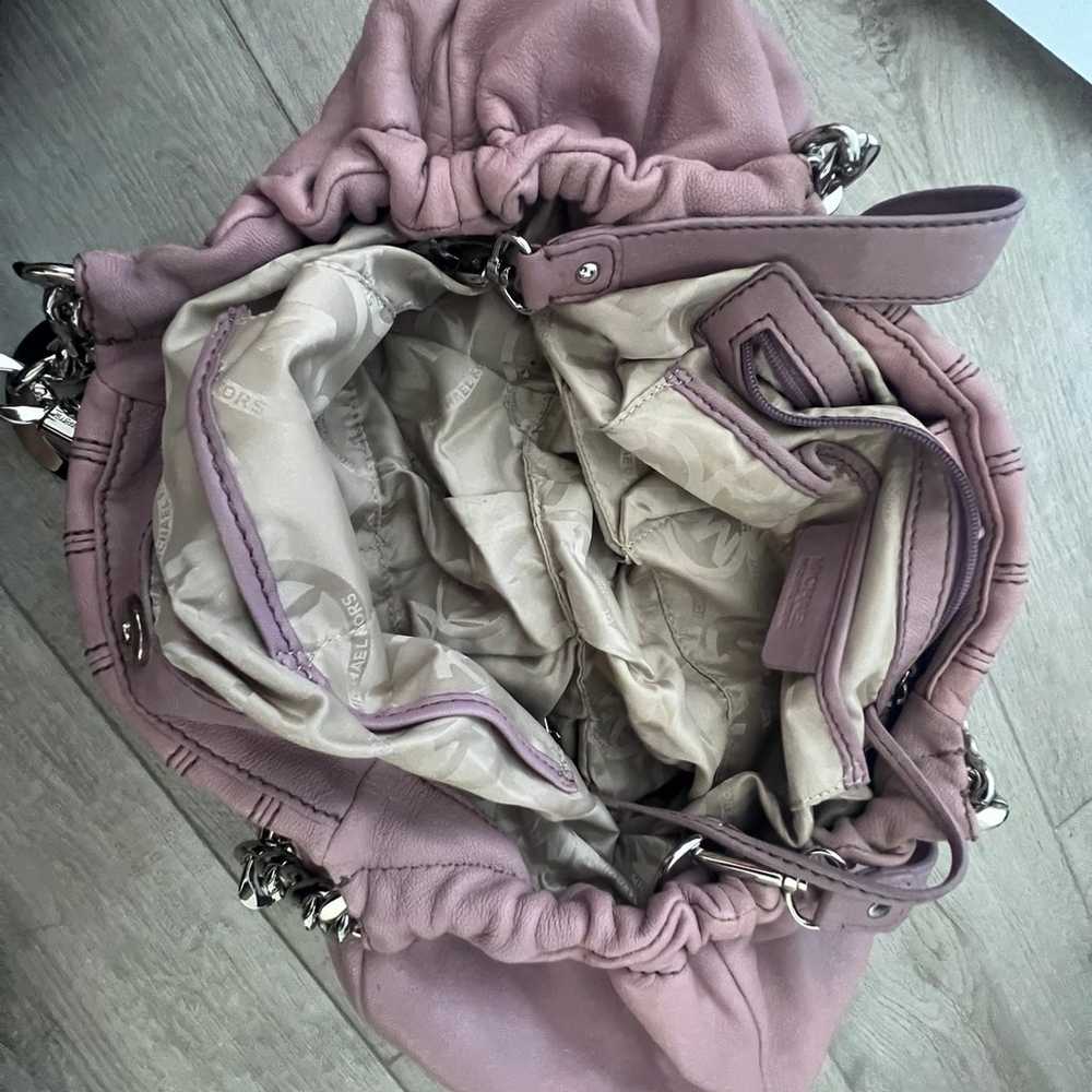 Michael Kors Lavender Slouchy Bowling Bag - image 4