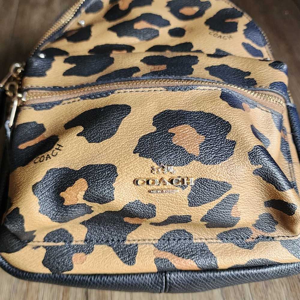 Coach mini Backpack leopard print Pre-owned - image 10