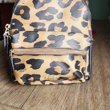 Coach mini Backpack leopard print Pre-owned - image 1