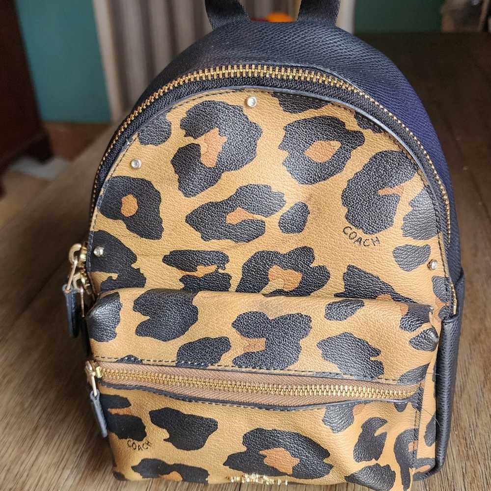 Coach mini Backpack leopard print Pre-owned - image 2