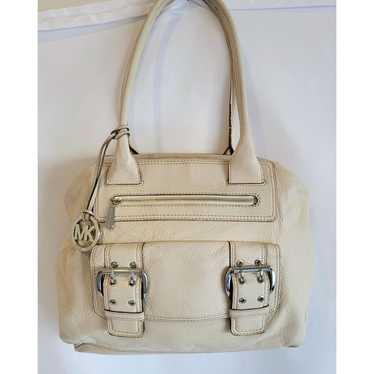Michael Kors White Cream Off-White Leather Handbag