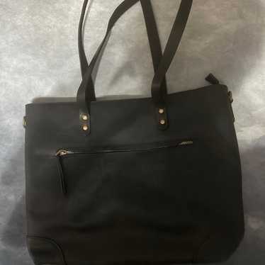 S ZONE Genuine Leather Tote Bag - image 1