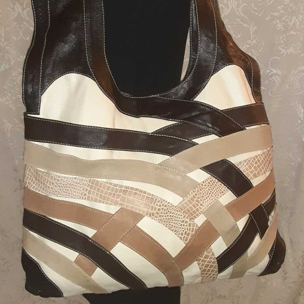 Emanuel Leather Woven Tote, Supple. - image 3