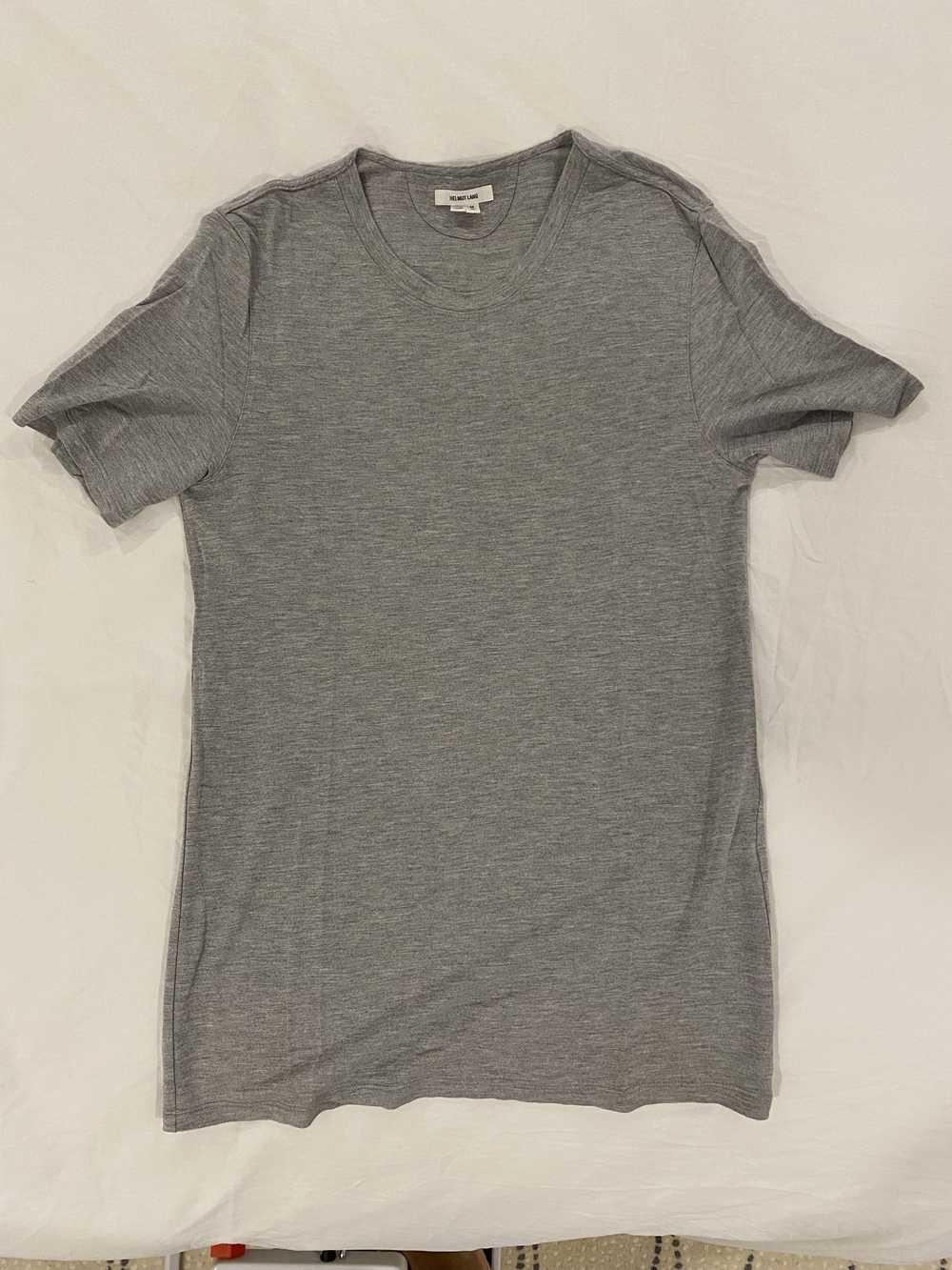 Helmut Lang Helmut Lang Grey Viscose T-Shirt - image 1