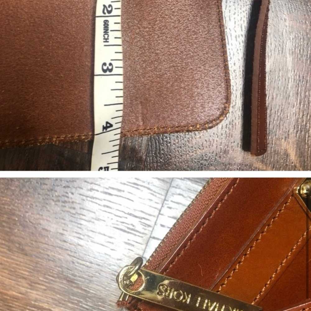 Michael Kors Leather Belt Bag Fanny Pack Bum Cogn… - image 5