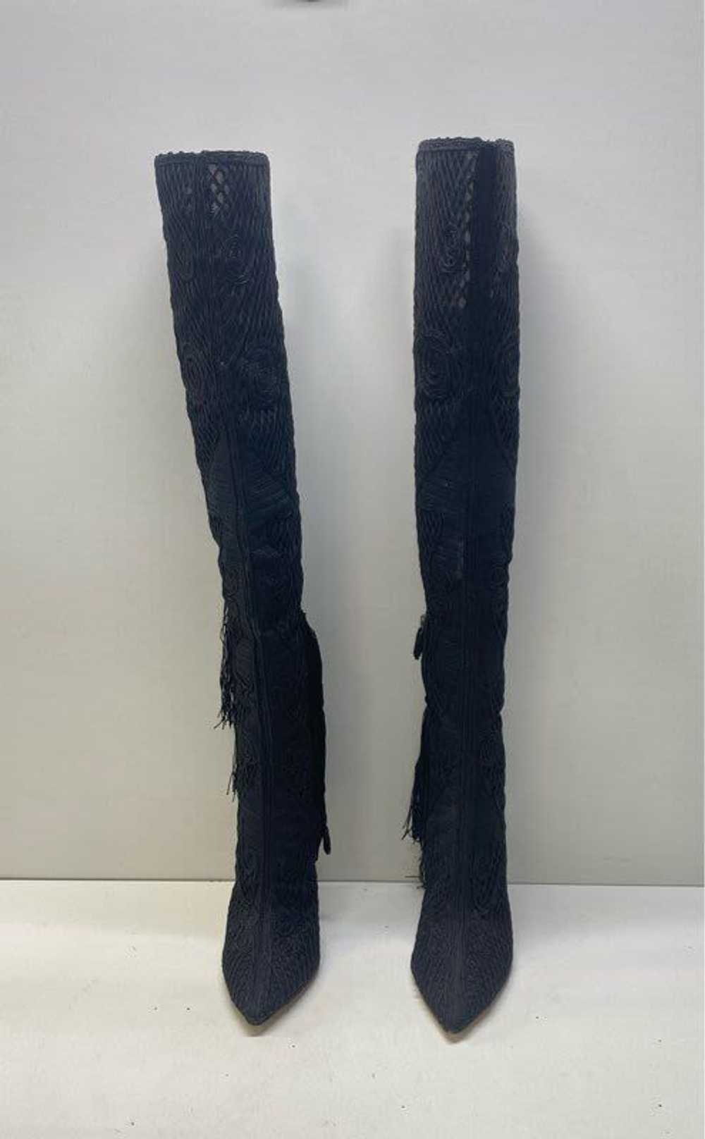 Vince Camuto Imagine Woven Knee High Tassel Boots… - image 3