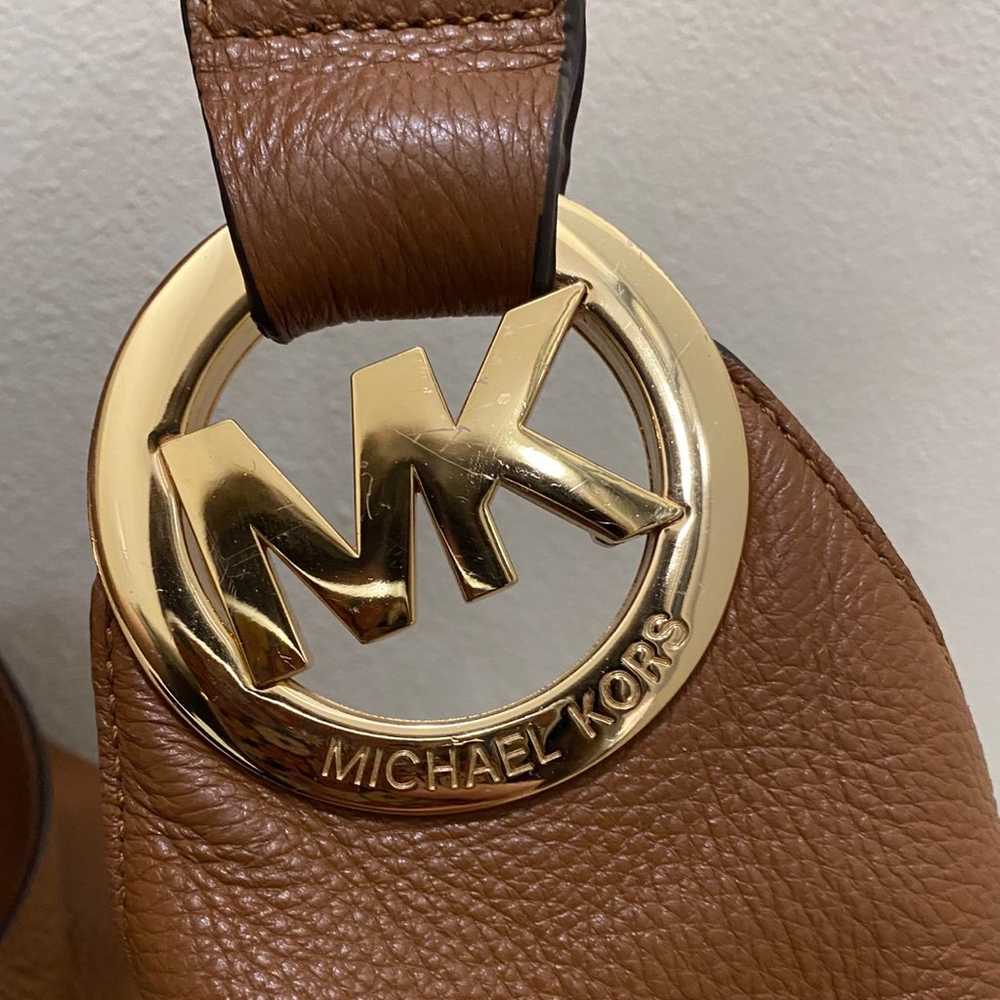 Michael Kors Fulton Hobo Pebbled Leather Shoulder… - image 2