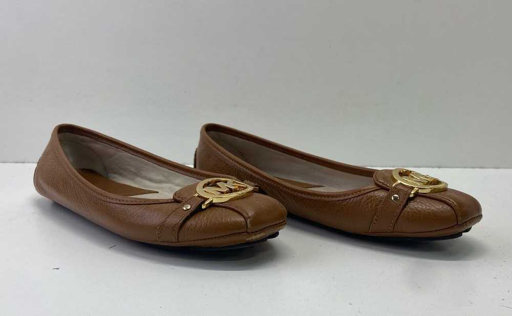 Michael Kors Brown Leather Flats Loafers Shoes Si… - image 3