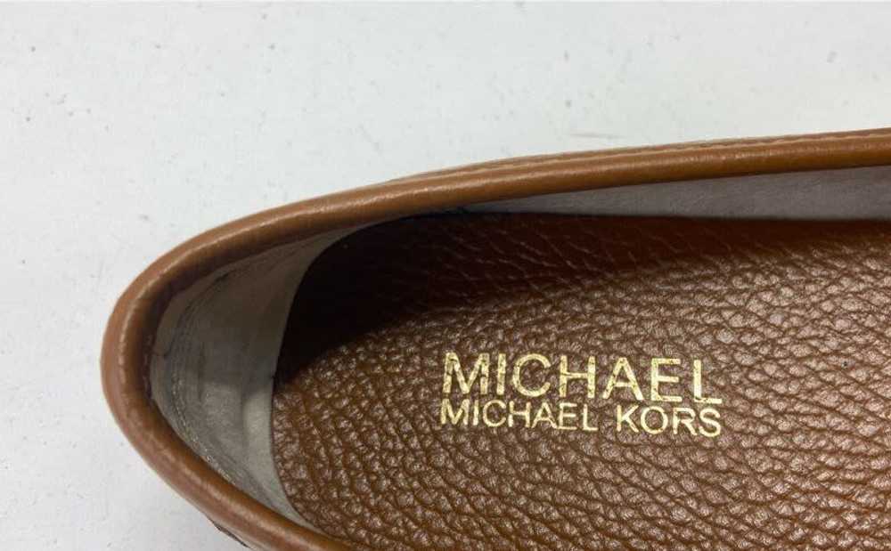 Michael Kors Brown Leather Flats Loafers Shoes Si… - image 7