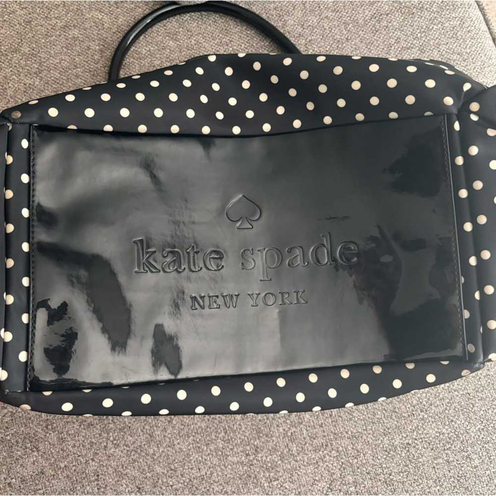 Kate Spade Stevie Diaper Bag Black White Polka Do… - image 5