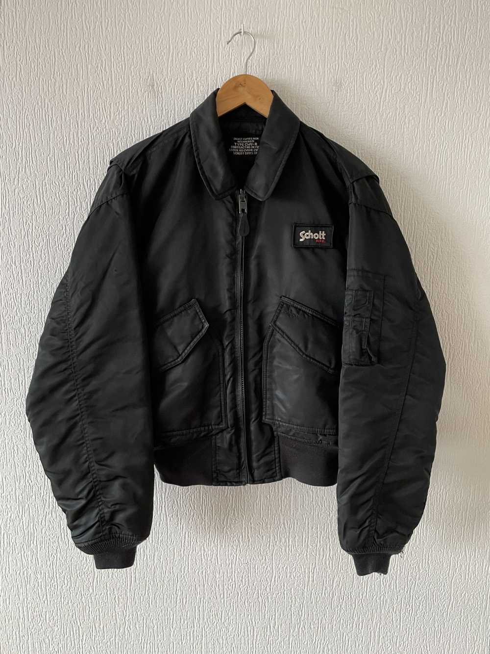 Schott cwu-r/flight jacket/-/nylon/blu/sleeve - Gem